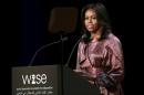 US first lady Michelle Obama speaks at the World Innovation Summit for Education (WISE) in Doha on November 4, 2015