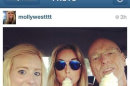 In this undated photo posted on Instagram, George Zimmerman defense attorney Don West, right, eats ice cream with his daughters. Prosecutors have asked a judge in the George Zimmerman trial to conduct an inquiry into the Instagram photo, but the lawyer said Tuesday, July 2, 2013, that it was unrelated to testimony in the case. Social media has become inextricably tied to daily life, a fact reflected by its presence in Zimmerman's murder trial. The trial is a top trend almost daily, with thousands of people tweeting their thoughts with the hashtag #ZimmermanTrial. (AP Photo, File)