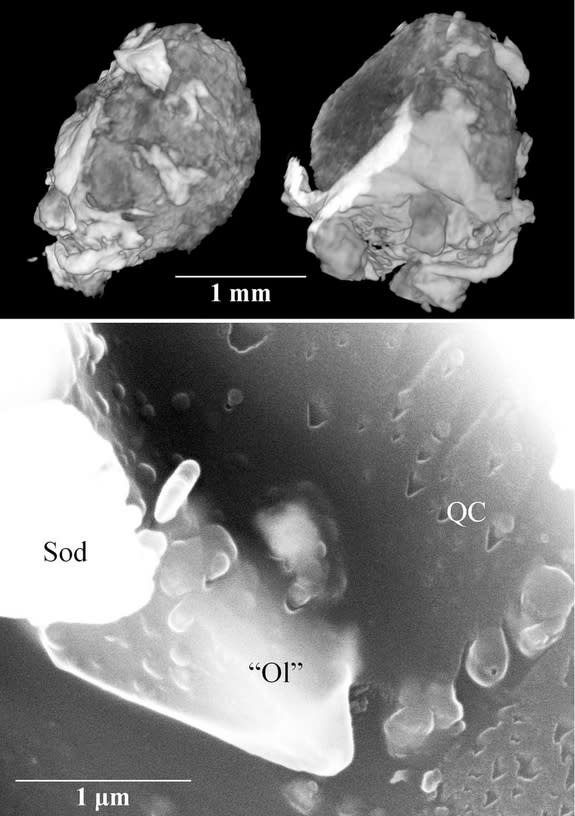 Oddball 'Crystal' Survived Crash to Earth Inside Meteorite