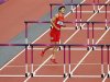 China's Liu Xiang hops back to his lane after crashing and failing to finish his men's 110m hurdles round 1 heat during the London 2012 Olympic Games