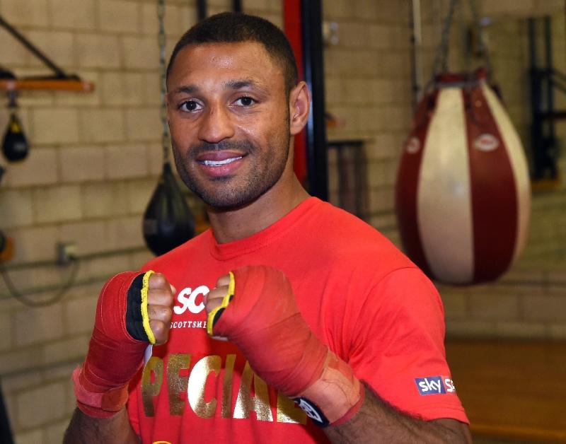 Boxer Kell Brook poses during a media workout at Barry&#39;s Gym on August 6, 2014 in Las Vegas, Nevada