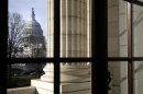 A general view of the U.S. Capitol is seen from the Russell Senate Office Building in Washington