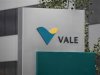 Vale's logo is pictured outside their central sales office in Saint-Prex near Geneva