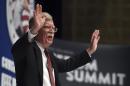 FILE - In this May 9, 2015, file photo, former United Nations Ambassador John Bolton speaks during the Freedom Summit the Freedom Summit in Greenville, S.C. Bolton will announce, Thursday, May 14, whether he's getting in the race, said spokesman Garrett Marquis. (AP Photo/Rainier Ehrhardt, File)