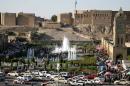 A picture shows on October 12, 2013 the citadel and the City Park in the center of the northern regional capital of Arbil in Iraq