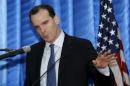 McGurk, the United States' new envoy to the coalition it leads against Islamic State, speaks to reporters during a news conference at the U.S. embassy in the heavily fortified Green Zone in Baghdad