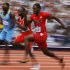 Justin Gatlin of the U.S. runs on his way to winning in his men's 100m round 1 heat at the London 2012 Olympic Games at the Olympic Stadium