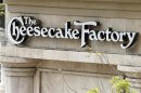 A sign for The Cheesecake Factory restaurant is pictured in Glendale