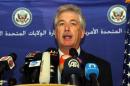 US Deputy Secretary of State William Burns gives a press conference in Tripoli on April 24, 2014