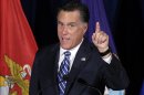 Republican presidential candidate, former Massachusetts Gov. Mitt Romney campaigns at American Legion Post 176 in Springfield, Va., Thursday, Sept. 27, 2012. (AP Photo/Charles Dharapak)