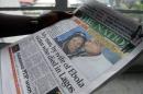 front page story on the death of Liberian diplomat Patrick Sawyer