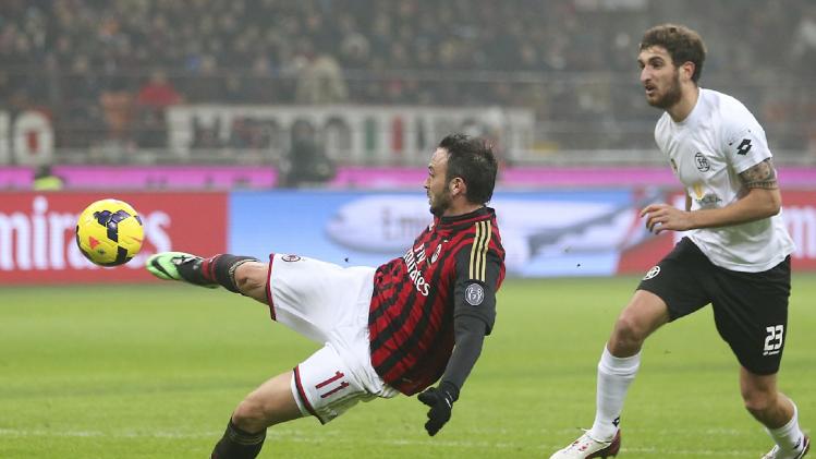 Download this Milan Forward Giandaolo Pazzini Left Scores Goal During The picture