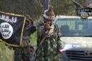 Screengrab taken on October 2, 2014, from a video released by the Nigerian Islamist extremist group Boko Haram shows leader Abubakar Shekau