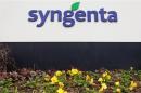 Agrochemicals maker Syngenta's logo is seen in front of the company's headquarters in Basel