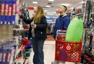 <p>People shop at Target store in New York, in this file image from December 18, 2009. REUTERS/Shannon Stapleton/Files</p>