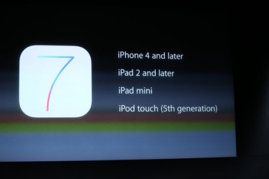 iOS 7支援這些機型