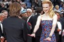 Jury member actress Nicole Kidman and her husband Keith Urban arrive for the screening of the film "Inside Llewyn Davis" in competition during the 66th Cannes Film Festival
