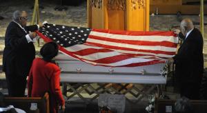 A flag is draped over the casket of Jayvon Felton during&nbsp;&hellip;