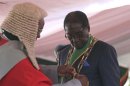 Zimbabwe President Robert Mugabe is sworn in during his inauguration as President, in Harare