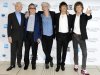 This Oct. 18, 2012 file photo shows, from left, Charlie Watts, Bill Wyman, Keith Richards, Ronnie Wood and Mick Jagger of The Rolling Stones at London Film Festival American Express Gala for their film, "The Rolling Stones - Crossfire Hurricane" at Odeon West End  in London. The archetypal rock 'n' roll band is set for five concerts in London and the New York area over the next month, released another hits compilation with two new songs on Tuesday, Nov. 13, and will see HBO premiere a documentary on their formative years, "Crossfire Hurricane," on Thursday Nov. 15. Wyman was a member of the band until 1993.  (Photo by Jon Furniss/Invision/AP, file)