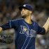 Tampa Bay Rays David Price pitches to New York Yankees in MLB game in New York