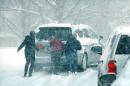 A nasty spring snow storm is blasting parts of Minnesota Wednesday, April 16, 2014