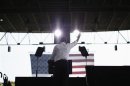 U.S. President Barack Obama participates in an election campaign rally in Virginia Beach