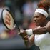 Serena Williams of the United States returns the ball to Mandy Minella of Luxembourg during their Women's first round singles match at the All England Lawn Tennis Championships in Wimbledon, London, Tuesday, June 25, 2013. (AP Photo/Sang Tan)