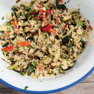 Cous Cous with Roasted Vegetables and Fresh Mint: Recipes: Food