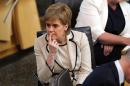 Scotland's First Minister and Leader of the Scottish National Party (SNP), Nicola Sturgeon attends the Scottish Parliament for a debate on the EU Referendum result and the implications for Scotland, in Edinburgh, Scotland on June 28, 2016
