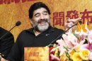 Diego Maradona is in China to discuss how football can be developed in the country at grass roots level