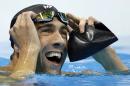 United States' Michael Phelps reacts after the men's 100-meter butterfly final during the swimming competitions at the 2016 Summer Olympics, Friday, Aug. 12, 2016, in Rio de Janeiro, Brazil. (AP Photo/Michael Sohn)