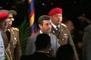 Ahmadinejad in Venezuela for Chavez Funeral