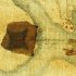 This image made available by the British Museum shows a map named "La Virginea Pars" painted by explorer John White between 1585-1586. The detail shows a patch stuck to the map which when enhanced with ultraviolet light shows a faint image that could be a clue to understand what happened to the Roanoke settlement which disappeared after White sailed back to England. (AP Photo/British Museum)