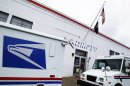 File photo of the entrance of a United States Post Office is seen in Manhasset