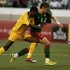 Morocco's Salaheddine fights for the ball with Ethiopia's Mulugeta during their 2010 World Cup qualifying soccer match in Casablanca