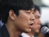 Arsenal striker Park Chu-young speaks during a news conference in Seoul