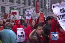 Chicago teachers rally, march through Loop after walkout