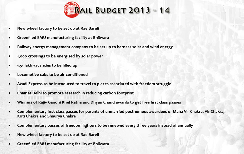 Rail budget 14