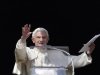 Pope Benedict XVI waves as he leads the Sunday Angelus prayer in Saint Peter's Square at the Vatican