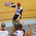 Britain's Ed Clancy celebrates after the track cycling men's team pursuit gold final at the Velodrome during the London 2012 Olympic Games