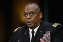 General Lloyd Austin, commander of US Central Command, testifies before Senate Armed Services Committee about the ongoing US military operations to counter the Islamic State group on Capitol Hill on September 16, 2015 in Washington, DC