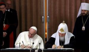 Pope Francis and Russian Orthodox Patriarch Kirill …