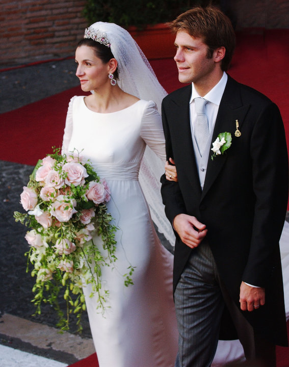 Pangeran Savoy Emanuele Filiberto dan istrinya, aktris Prancis Clotilde Courau.