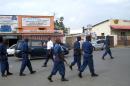 Police patrol on September 26, 2013 a street of Bujumbura