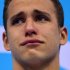 South Africa's Chad le Clos poses on the podium