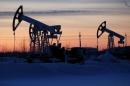Pump jacks are seen at Lukoil company owned Imilorskoye oil field outside West Siberian city of Kogalym