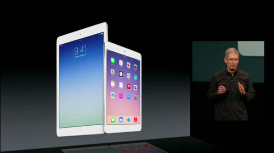 iPad Air以及搭載試網膜螢幕的iPad mini