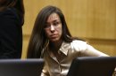 Jodi Arias appears for the sentencing phase of her trial at Maricopa County Superior Court in Phoenix, Wednesday, May 15, 2013. The same jury that convicted Arias of murder one week ago took about three hours Wednesday to determine that the former waitress is eligible for the death penalty in the stabbing and shooting death of her one-time lover in his bathroom five years ago. (AP Photo/The Arizona Republic, Rob Schumacher, Pool)