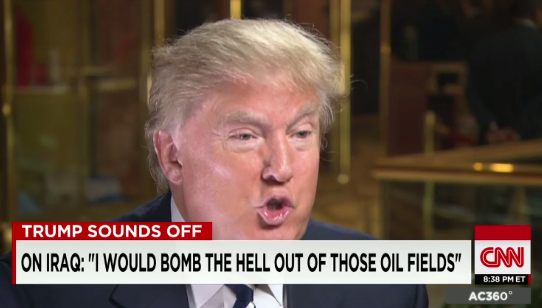 DONALD TRUMP: 'I would bomb the s--- out of' ISIS